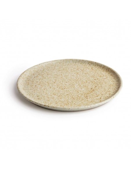 Olympia Canvas Small Rim Round Plate Wheat 265mm