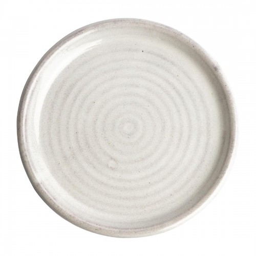 Olympia Canvas Small Rim Round Plate Murano White 180mm