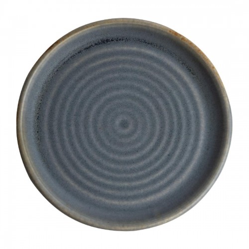 Olympia Canvas Small Rim Round Plate Blue Granite 180mm