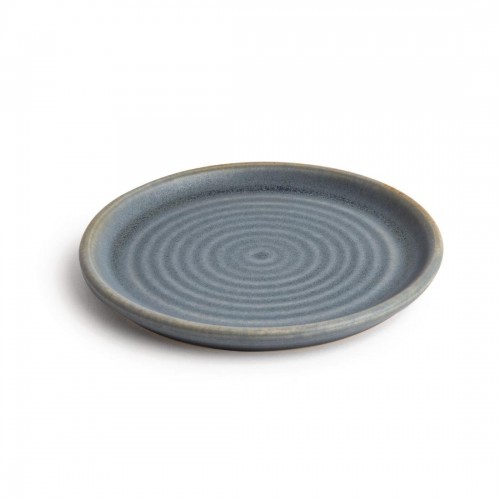 Olympia Canvas Small Rim Round Plate Blue Granite 180mm
