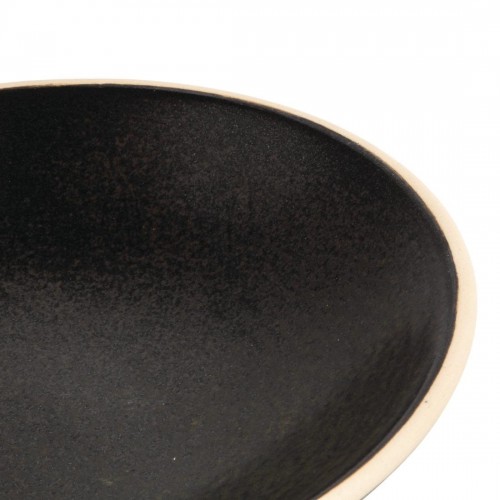 Olympia Canvas Shallow Tapered Bowl Delhi Black 200mm