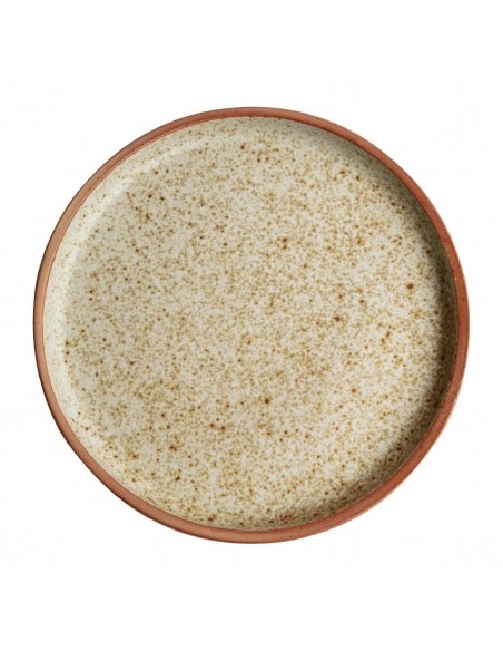 Olympia Canvas Flat Round Plate Wheat 250mm