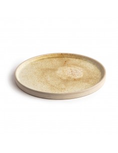 Olympia Canvas Flat Round Plate Wheat 250mm 2