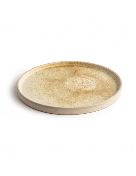 Olympia Canvas Flat Round Plate Wheat 250mm