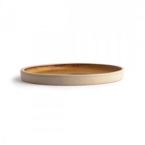 Olympia Canvas Flat Round Plate Sienna Rust 180mm