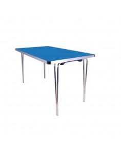 Gopak Contour Folding Table Blue 3ft
