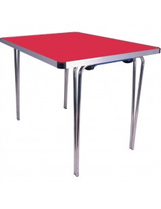 Gopak Contour Folding Table Red 5ft