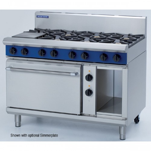 Blue Seal Evolution GE508D-N 1200mm 8 Burner Natural Gas Electric Static Oven - Single Phase