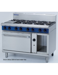 Blue Seal Evolution G508C-N 1200mm 6 Burner Natural Gas Static Oven With 300mm Griddle