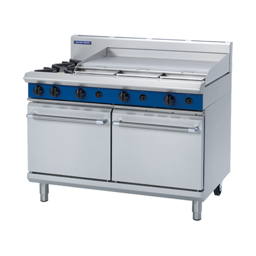 Blue Seal Evolution G528A-P 1200mm 2 Burner LPG Gas Double Static Oven With 900mm Griddle