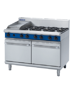 Blue Seal Evolution G528C-P 1200mm 6 Burner LPG Gas Double Static Oven With 300mm Griddle