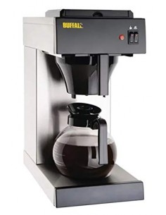 Buffalo Manual Fill Filter Coffee Machine with 2 Hot plates