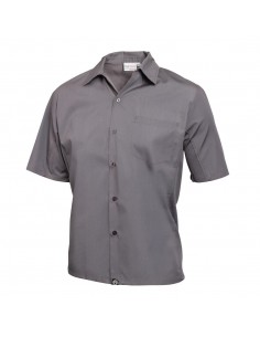 Chef Works Unisex Cool Vent Chef Shirt Grey XS - XXL 2