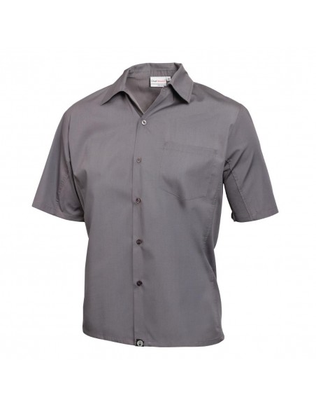 Chef Works Unisex Cool Vent Chef Shirt Grey XS - XXL