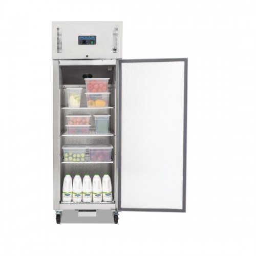 Polar Heavy Duty Single Door Fridge Stainless Steel 600Ltr