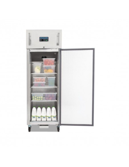Polar Heavy Duty Single Door Fridge Stainless Steel 600Ltr