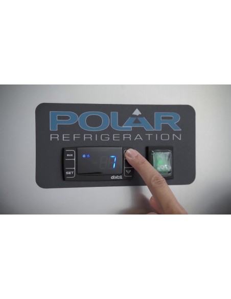 Polar Heavy Duty Single Door Freezer Stainless Steel 650Ltr