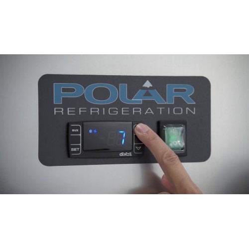 Polar Double Door Freezer Stainless Steel 1200Ltr