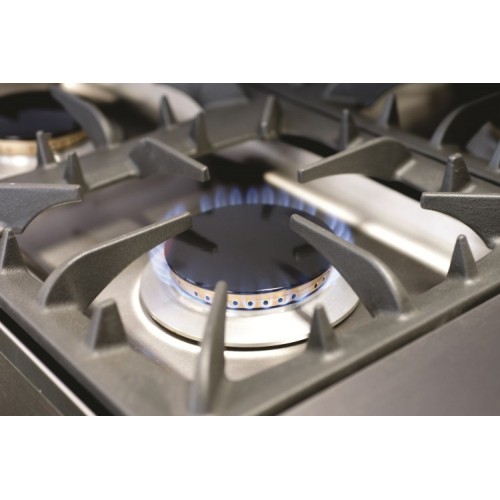 Buffalo 6 Burner Gas Oven Range with Castors