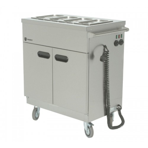 Parry 1894 845mm Wide Mobile Servery With Bain Marie Top