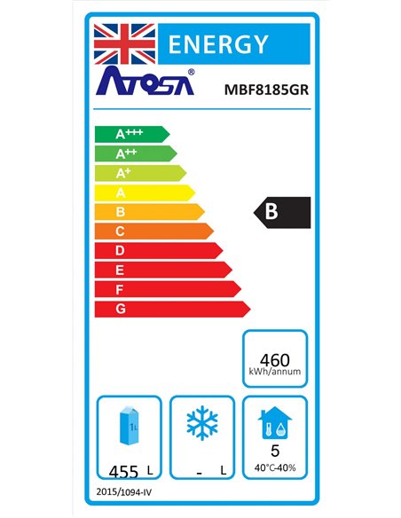 Atosa MBF8185 Bottom Mounted 1 Door Fridge