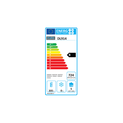 Polar Counter 2 Door Fridge with Upstand 282 Ltr