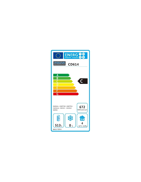 Polar Single Door Fridge White 600Ltr