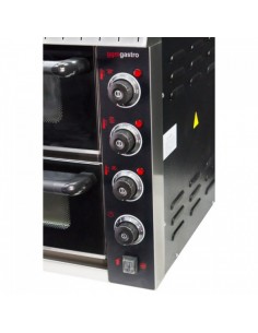 Electric Pizza Oven 2 chambers 415 x 400mm Capacity 4+4.  Total 8" x 8 2