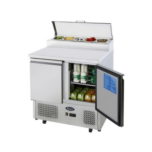 Atosa Ice-A-Cool Open Top Saladette 2 Door with GN Pans