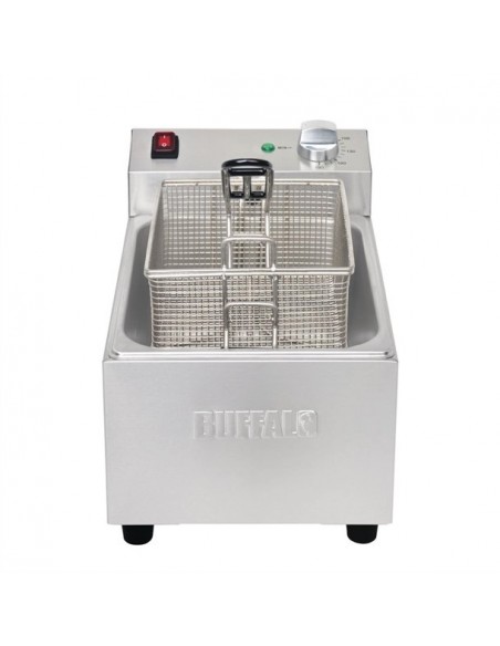 Buffalo Single Tank Single Basket Countertop Fryer 28kW
