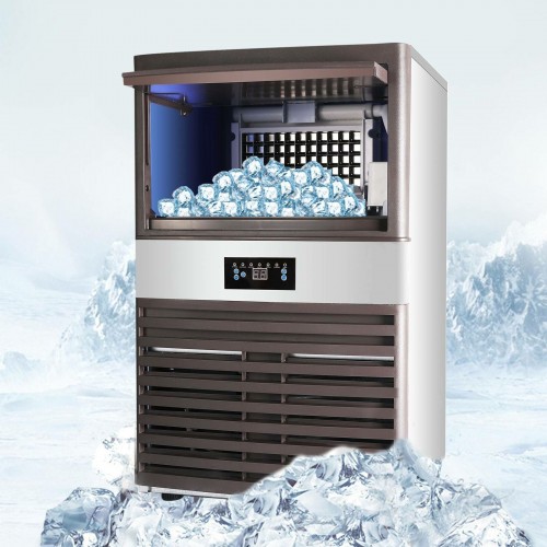 75Kg Commercial Ice Cube Maker Machine - 15kg Storage Bin