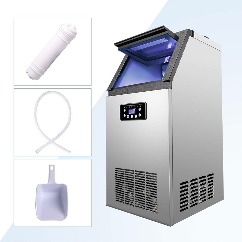 60Kg Commercial Ice Cube Maker Undercounter EBS60 Next Day Catering