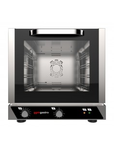 Electric convection oven with steam function
