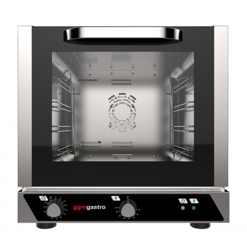 Electric convection oven with steam function