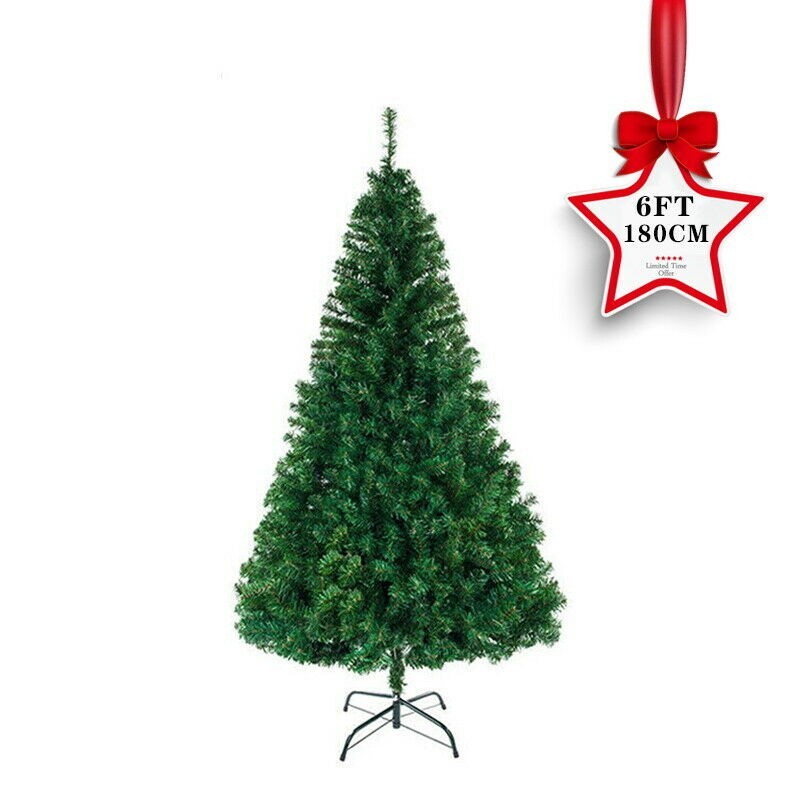 6FT CHRISTMAS TREE GREEN THICK ARTIFICIAL XMAS TREES Next Day Catering