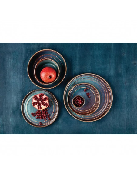 Olympia Cavolo Flat Round Plates Iridescent 220mm (Pack of 6)