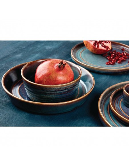 Olympia Cavolo Flat Round Plates Iridescent 220mm (Pack of 6)