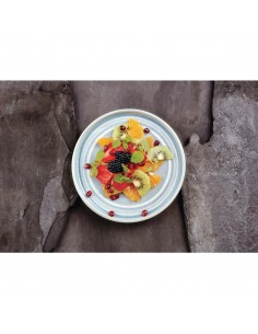 Olympia Cavolo Flat Round Plates Ice Blue 180mm (Pack of 6) 2