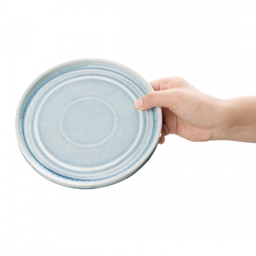 Olympia Cavolo Flat Round Plates Ice Blue 180mm (Pack of 6)
