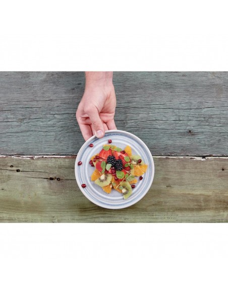 Olympia Cavolo Flat Round Plates Ice Blue 180mm (Pack of 6)