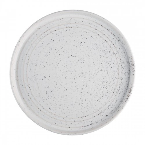 Olympia Cavolo Flat Round Plates White Speckle 270mm (Pack of 4)