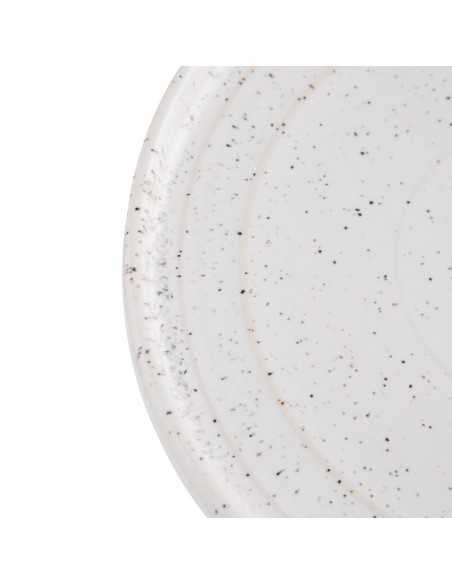 Olympia Cavolo Flat Round Plates White Speckle 270mm (Pack of 4)