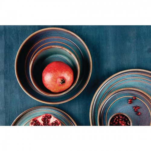 Olympia Cavolo Iridescent Flat Round Bowls 220mm (Pack of 4)