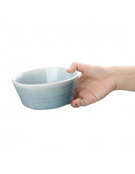 Olympia Cavolo Flat Round Bowls Ice Blue 143mm (Pack of 6)