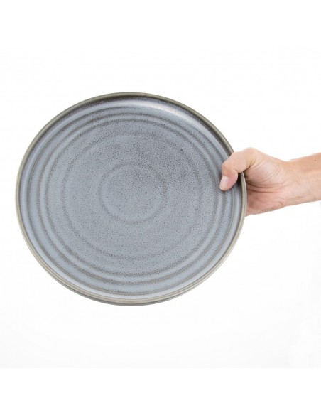 Olympia Cavolo Charcoal Dusk Flat Round Plates 270mm (Pack of 4)