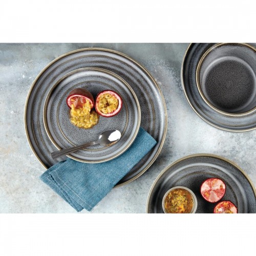 Olympia Cavolo Flat Round Plates Charcoal Dusk 180mm (Pack of 6)