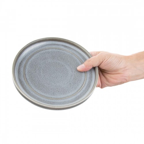 Olympia Cavolo Flat Round Plates Charcoal Dusk 180mm (Pack of 6)