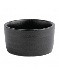 Olympia Cavolo Dipping Dishes Textured Black 67mm (Pack of 12)
