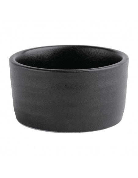 Olympia Cavolo Dipping Dishes Textured Black 67mm (Pack of 12)