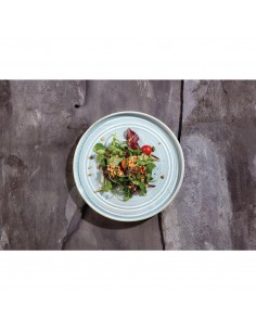 Olympia Cavolo Flat Round Plates Ice Blue 220mm (Pack of 6) 2